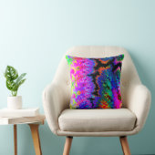 絞り染めのフラクタルの装飾用クッション クッション (椅子)