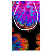 絞り染めのフラクタル スモールペーパーバッグ (裏面)