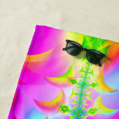 絞り染めのフラクタル ビーチタオル (インサイチュ)