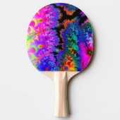 絞り染めのフラクタル 卓球ラケット (裏面)