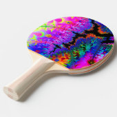 絞り染めのフラクタル 卓球ラケット (正面アングル)