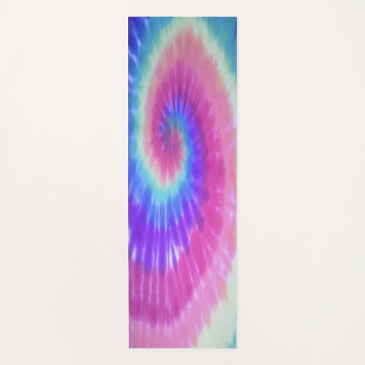絞り染めのヨガのマットの虹の螺線形 ヨガマット (正面)