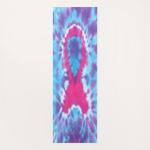 絞り染めのヨガのマットのBreastcancerの認識度のリボン ヨガマット (裏面)