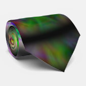 絞り染めの円 ネクタイ (ロール)