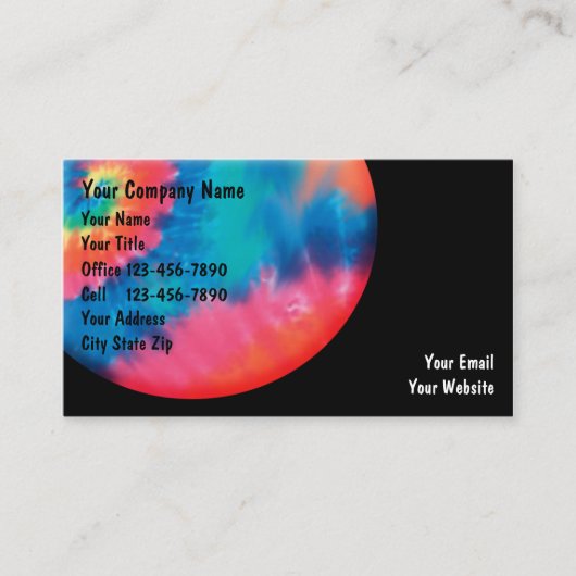 絞り染めの名刺 名刺 (正面)