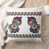 絞り染めの夢：ユニ鮮やかコーン クッション (ブランケット)