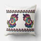 絞り染めの夢：ユニ鮮やかコーン クッション (正面)