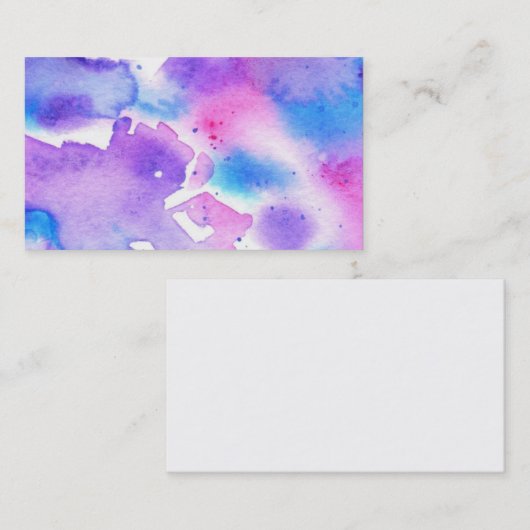 絞り染めの水彩画の名刺 名刺 (正面/裏面)