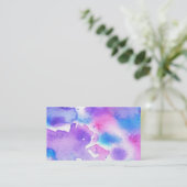 絞り染めの水彩画の名刺 名刺 (スタンド正面)