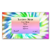 絞り染めの磁気名刺 マグネット名刺 (正面)