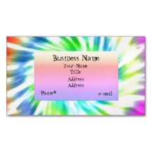 絞り染めの磁気名刺