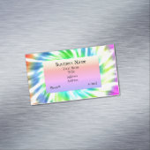 絞り染めの磁気名刺 マグネット名刺 (インサイチュ)