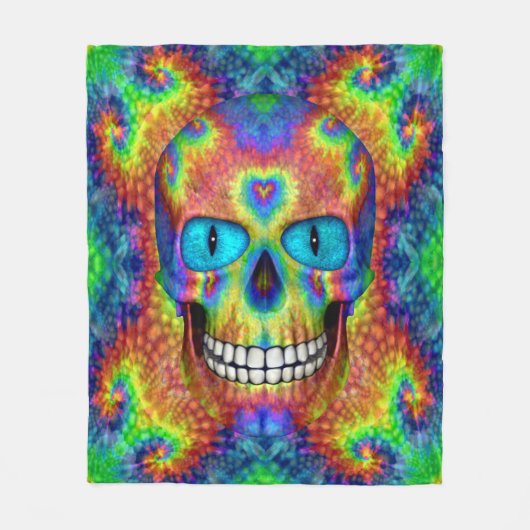 絞り染めの空のカスタムなフリースブランケット3のサイズ フリースブランケット (正面)