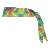 絞り染めの空のヴィンテージのフラクタルの万華鏡のように千変万化するパターン タイヘッドバンド (回転90)