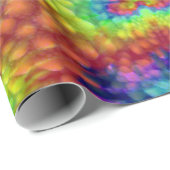 絞り染めの空のヴィンテージのフラクタルの万華鏡のように千変万化するパターン ラッピングペーパー (ロールコーナー)