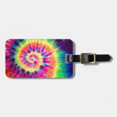 絞り染めの荷物のラベル ラゲッジタグ (正面横)