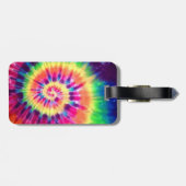 絞り染めの荷物のラベル ラゲッジタグ (裏面横)