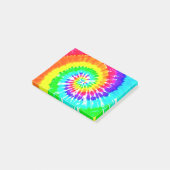絞り染めの虹の渦巻のネオン虹はパターンを着色します ポストイット (アングル)