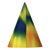 絞り染めの螺線形-パーティーの帽子 パーティーハット (裏面)