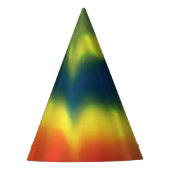 絞り染めの螺線形-パーティーの帽子 パーティーハット (正面)