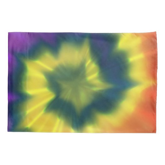 絞り染めの螺線形-枕カバー 枕カバー (裏面)