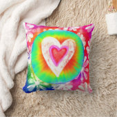 絞り染めの装飾的な枕 クッション (ブランケット)