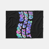 絞り染めの話は、あまりにも早く自殺を意識して終わるべきではない フリースブランケット (正面(横))