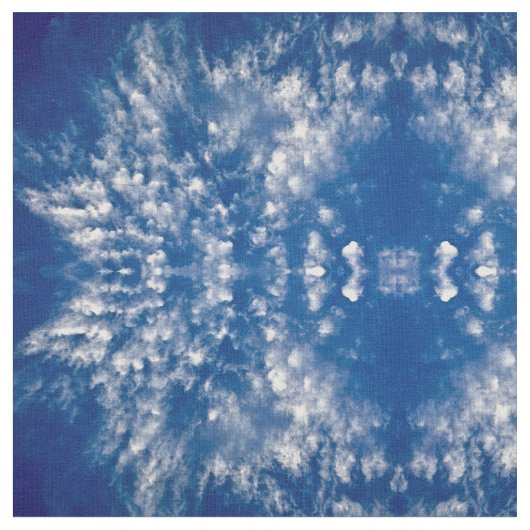 絞り染めの雲 ファブリック (クローズアップ)