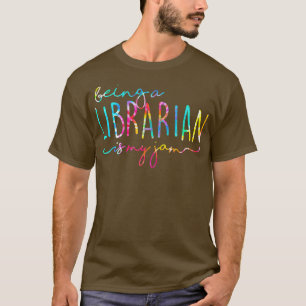 絞り染めは図書館員は私のジャム読の本だ Tシャツ