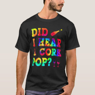 絞り染めは女のポップ・アートの子にコルクの贈り物 Tシャツ