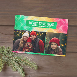 絞り染めアイキャッチ赤い緑2フォトコラージュ シーズンカード