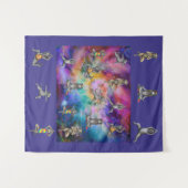 絞り染めアイリッシュウルフハウンド タペストリー (正面(横))