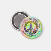 絞り染めアートとボヘミアン懸垂事業 マグネット (正面/裏面)