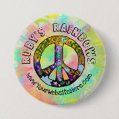 絞り染めアートとボヘミアン懸垂事業 缶バッジ (正面)