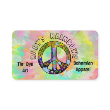 絞り染めアートとボヘミアン・アプレアル・ビジネス・カード