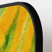 絞り染めイニシャル名Red Blue Green ピックルボールラケット (左詳細)