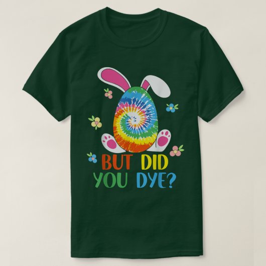 絞り染めイースターでもイースターの卵を死んだ Tシャツ (デザイン正面)