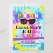 絞り染めウォータープールパーティの招待状 招待状 (正面)