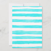 絞り染めウォータープールパーティの招待状 招待状 (裏面)