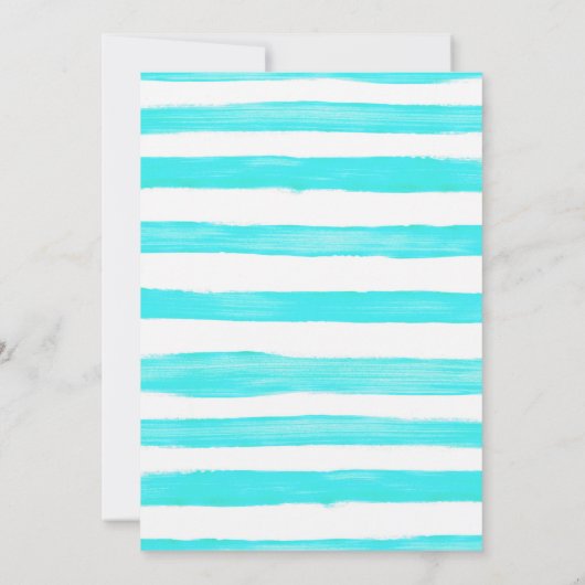 絞り染めウォータープールパーティの招待状 招待状 (裏面)