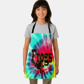 絞り染めカエル、キッズフルプリントエプロン エプロン (インサイチュ)