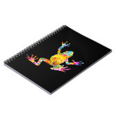 絞り染めカエル ノートブック (左側)