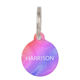 絞り染めカスタムの犬の名連絡情報 ペット　ネームタグ