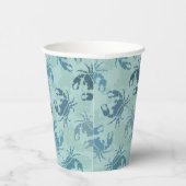 絞り染めカニの柄 紙コップ (右)