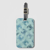 絞り染めカニ類 ラゲッジタグ (正面縦)