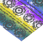 絞り染めカラフルろうけつ染めデザインテーブルランナー ショートテーブルランナー (コーナー)