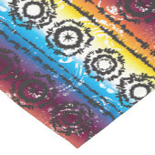 絞り染めカラフルろうけつ染めデザインテーブルランナー ショートテーブルランナー (コーナー)