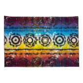 絞り染めカラフルろうけつ染めデザインピロウケース 枕カバー (裏面-右)