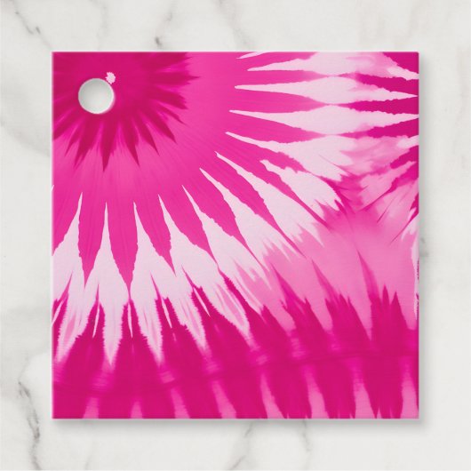 絞り染めカラフルアートギフトラベル フェイバータグ (正面)