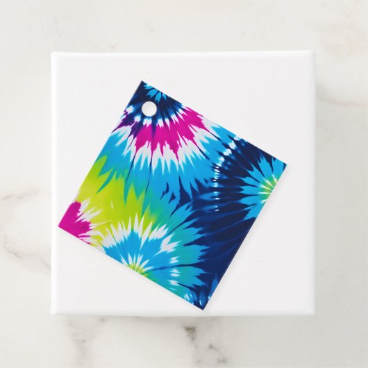 絞り染めカラフルアートギフトラベル フェイバータグ (インサイチュ)